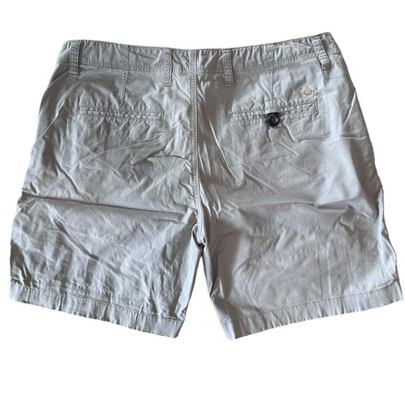 Marine Layer Men’s Shorts 7" Chino Beige Size 33 Nautical Preppy Beach Casual - Picture 2 of 9